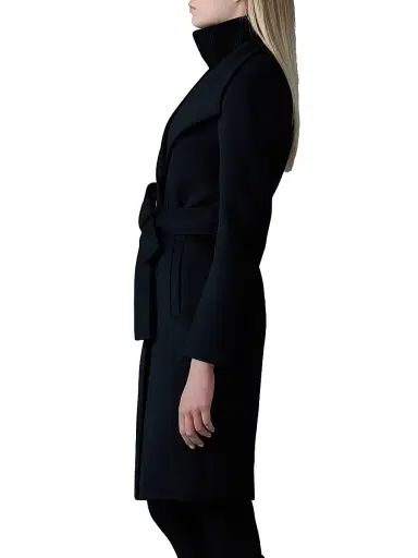 Mackage Women's Norita Belted Wool Coat - Black - Size XL | Thumbnail 4 Mackage Women's Norita Belted Wool Coat - Black - Size XL | Thumbnail 4