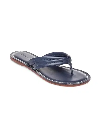 Bernardo Women's Miami Leather Thong Sandals - Navy | Thumbnail 2 Bernardo Women's Miami Leather Thong Sandals - Navy | Thumbnail 2