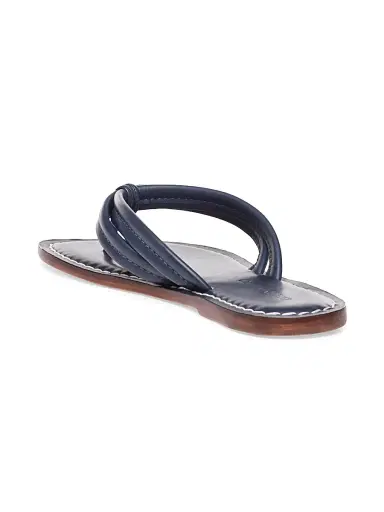 Bernardo Women's Miami Leather Thong Sandals - Navy | Thumbnail 3 Bernardo Women's Miami Leather Thong Sandals - Navy | Thumbnail 3