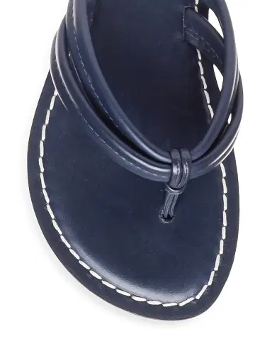 Bernardo Women's Miami Leather Thong Sandals - Navy | Thumbnail 4 Bernardo Women's Miami Leather Thong Sandals - Navy | Thumbnail 4