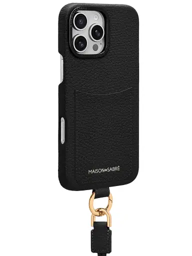 Maison de Sabre Sling Phone Case (iPhone 16 Pro Max) - Black Caviar | Thumbnail 3 Maison de Sabre Sling Phone Case (iPhone 16 Pro Max) - Black Caviar | Thumbnail 3