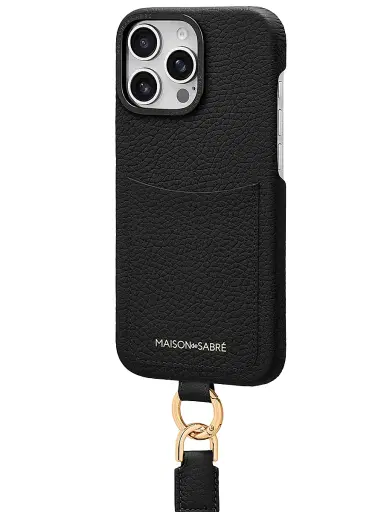 Maison de Sabre Sling Phone Case (iPhone 16 Pro Max) - Black Caviar | Thumbnail 4 Maison de Sabre Sling Phone Case (iPhone 16 Pro Max) - Black Caviar | Thumbnail 4