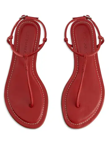 Bernardo Women's Hercu T-Strap Thong Sandals - Red | Thumbnail 5 Bernardo Women's Hercu T-Strap Thong Sandals - Red | Thumbnail 5
