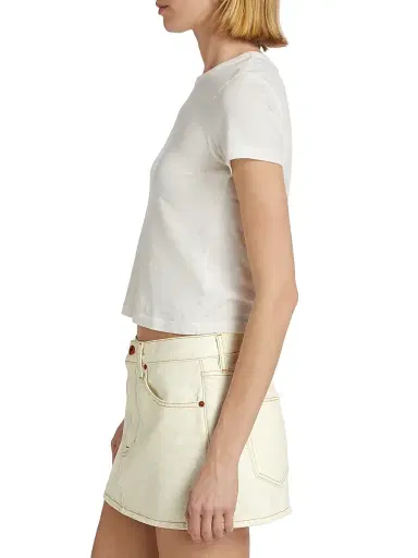 SLVRLAKE Women's Cotton Baby T-Shirt - Natural White - Size Large | Thumbnail 4 SLVRLAKE Women's Cotton Baby T-Shirt - Natural White - Size Large | Thumbnail 4