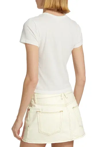 SLVRLAKE Women's Cotton Baby T-Shirt - Natural White - Size Large | Thumbnail 5 SLVRLAKE Women's Cotton Baby T-Shirt - Natural White - Size Large | Thumbnail 5