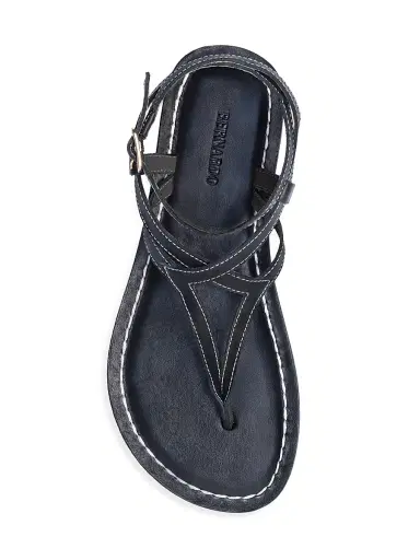 Bernardo Women's Mallorie Ankle Strap Thong Sandals - Black | Thumbnail 3 Bernardo Women's Mallorie Ankle Strap Thong Sandals - Black | Thumbnail 3
