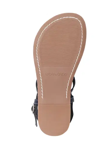 Bernardo Women's Mallorie Ankle Strap Thong Sandals - Black | Thumbnail 4 Bernardo Women's Mallorie Ankle Strap Thong Sandals - Black | Thumbnail 4