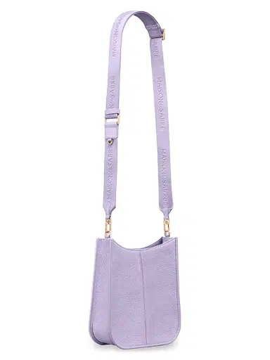 MAISON de SABRÉ Women's Leather Saddle Bag - Lavender Purple | Thumbnail 5 MAISON de SABRÉ Women's Leather Saddle Bag - Lavender Purple | Thumbnail 5