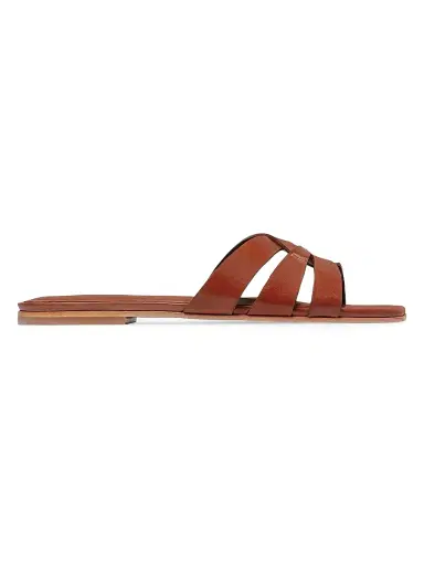 Bernardo Women's Oxford Slip-On Sandals - Cognac | Thumbnail 1 Bernardo Women's Oxford Slip-On Sandals - Cognac | Thumbnail 1