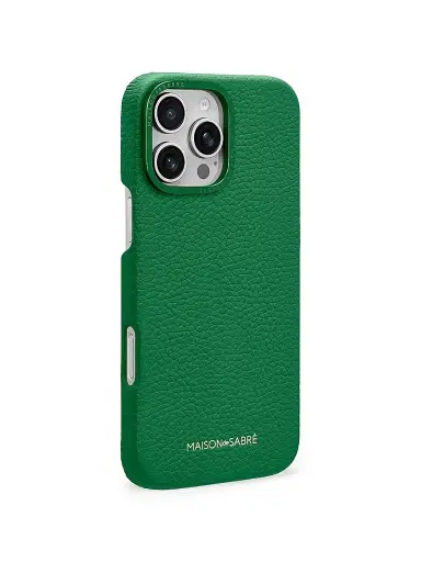 MAISON de SABRÉ Leather Phone Case (iPhone 16 Pro) - Emerald Green | Thumbnail 3 MAISON de SABRÉ Leather Phone Case (iPhone 16 Pro) - Emerald Green | Thumbnail 3
