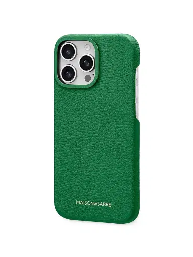 MAISON de SABRÉ Leather Phone Case (iPhone 16 Pro) - Emerald Green | Thumbnail 4 MAISON de SABRÉ Leather Phone Case (iPhone 16 Pro) - Emerald Green | Thumbnail 4