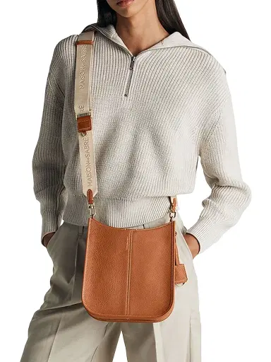 MAISON de SABRÉ Women's Leather Saddle Bag - Pecan Brown | Thumbnail 2 MAISON de SABRÉ Women's Leather Saddle Bag - Pecan Brown | Thumbnail 2
