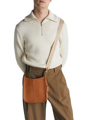 MAISON de SABRÉ Women's Leather Saddle Bag - Pecan Brown | Thumbnail 3 MAISON de SABRÉ Women's Leather Saddle Bag - Pecan Brown | Thumbnail 3
