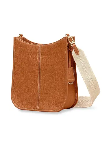 MAISON de SABRÉ Women's Leather Saddle Bag - Pecan Brown | Thumbnail 6 MAISON de SABRÉ Women's Leather Saddle Bag - Pecan Brown | Thumbnail 6