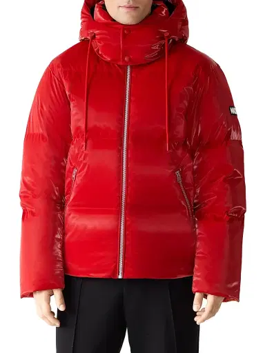 Mackage Men's Kent-GLO Hooded Puffer Jacket - Dark Red | Thumbnail 3 Mackage Men's Kent-GLO Hooded Puffer Jacket - Dark Red | Thumbnail 3