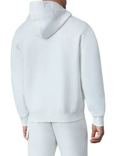 Mackage Men's Kolton Logo Cotton-Blend Hoodie - Cream | Thumbnail 4 Mackage Men's Kolton Logo Cotton-Blend Hoodie - Cream | Thumbnail 4