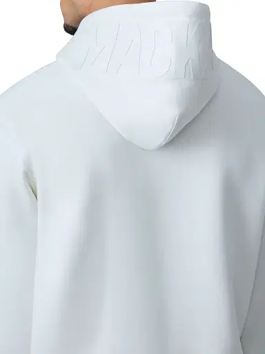 Mackage Men's Kolton Logo Cotton-Blend Hoodie - Cream | Thumbnail 6 Mackage Men's Kolton Logo Cotton-Blend Hoodie - Cream | Thumbnail 6