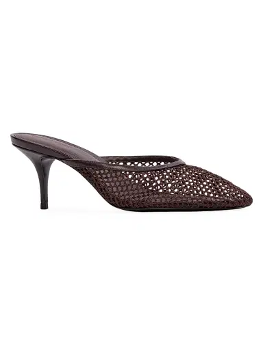 Black Suede Studio Women's Giuly 65MM Mules - Black Coffee Leather - Size 12 | Thumbnail 2 Black Suede Studio Women's Giuly 65MM Mules - Black Coffee Leather - Size 12 | Thumbnail 2