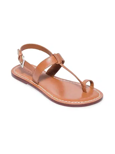 Bernardo Women's Maverick 2 Leather Toe Ring Sandals - Luggage | Thumbnail 2 Bernardo Women's Maverick 2 Leather Toe Ring Sandals - Luggage | Thumbnail 2