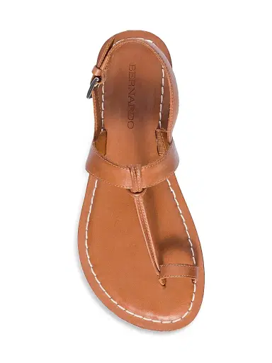 Bernardo Women's Maverick 2 Leather Toe Ring Sandals - Luggage | Thumbnail 6 Bernardo Women's Maverick 2 Leather Toe Ring Sandals - Luggage | Thumbnail 6
