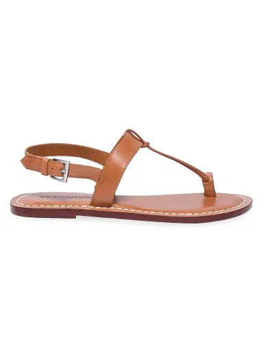 Bernardo Women's Maverick 2 Leather Toe Ring Sandals - Luggage | Thumbnail 1 Bernardo Women's Maverick 2 Leather Toe Ring Sandals - Luggage | Thumbnail 1