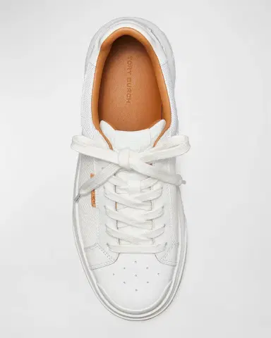 Tory Burch Ladybug Monogram Mix Leather Fashion Sneakers | Thumbnail 3 Tory Burch Ladybug Monogram Mix Leather Fashion Sneakers | Thumbnail 3