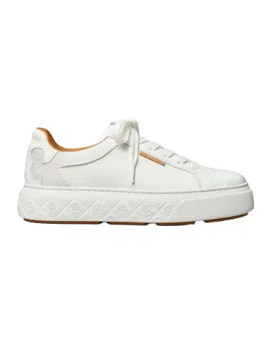Tory Burch Ladybug Monogram Mix Leather Fashion Sneakers | Thumbnail 1 Tory Burch Ladybug Monogram Mix Leather Fashion Sneakers | Thumbnail 1