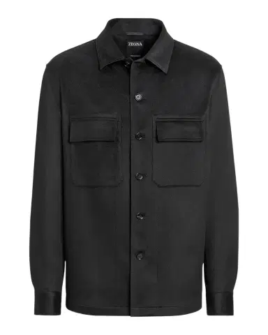Zegna Men's Cashmere Overshirt | Thumbnail 1 Zegna Men's Cashmere Overshirt | Thumbnail 1
