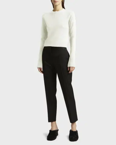 Jil Sander Straight-Leg Ankle Grain De Poudre Trousers | Thumbnail 2 Jil Sander Straight-Leg Ankle Grain De Poudre Trousers | Thumbnail 2