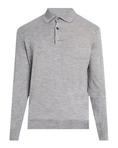 ZEGNA Men's Cashmere-Silk Polo Shirt | Thumbnail 1 ZEGNA Men's Cashmere-Silk Polo Shirt | Thumbnail 1