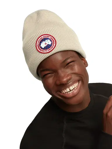 Canada Goose Men's Arctic Disc Wool Beanie | Thumbnail 2 Canada Goose Men's Arctic Disc Wool Beanie | Thumbnail 2