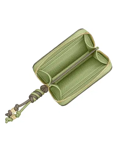 MAISON de SABRÉ Women's Leather Zipped Wallet - Cashmere Matcha | Thumbnail 5 MAISON de SABRÉ Women's Leather Zipped Wallet - Cashmere Matcha | Thumbnail 5