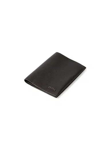 Zegna Men's Secondskin Leather Passport Case - Dark Brown | Thumbnail 4 Zegna Men's Secondskin Leather Passport Case - Dark Brown | Thumbnail 4