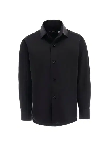 Moustache Little Boy's & Boy's Dress Shirt - Black - Size 10 | Thumbnail 2 Moustache Little Boy's & Boy's Dress Shirt - Black - Size 10 | Thumbnail 2