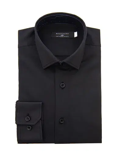 Moustache Little Boy's & Boy's Dress Shirt - Black - Size 10 | Thumbnail 1 Moustache Little Boy's & Boy's Dress Shirt - Black - Size 10 | Thumbnail 1