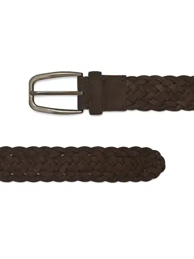 Zegna Men's Braided Leather Belt | Thumbnail 2 Zegna Men's Braided Leather Belt | Thumbnail 2