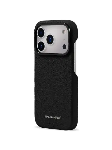 MAISON de SABRÉ Leather Phone Case (iPhone 17 Pro Max) - Black Caviar | Thumbnail 2 MAISON de SABRÉ Leather Phone Case (iPhone 17 Pro Max) - Black Caviar | Thumbnail 2