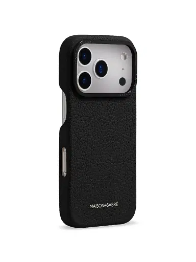 MAISON de SABRÉ Leather Phone Case (iPhone 17 Pro Max) - Black Caviar | Thumbnail 3 MAISON de SABRÉ Leather Phone Case (iPhone 17 Pro Max) - Black Caviar | Thumbnail 3