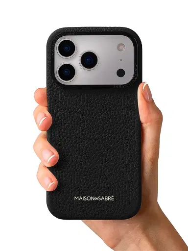 MAISON de SABRÉ Leather Phone Case (iPhone 17 Pro Max) - Black Caviar | Thumbnail 5 MAISON de SABRÉ Leather Phone Case (iPhone 17 Pro Max) - Black Caviar | Thumbnail 5