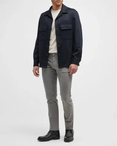 ZEGNA Men's Cashmere Overshirt | Thumbnail 2 ZEGNA Men's Cashmere Overshirt | Thumbnail 2
