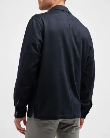 ZEGNA Men's Cashmere Overshirt | Thumbnail 3 ZEGNA Men's Cashmere Overshirt | Thumbnail 3