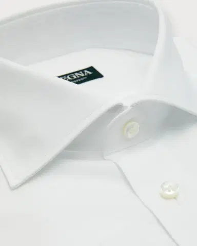 Zegna Men's Trofeo Cotton Dress Shirt | Thumbnail 2 Zegna Men's Trofeo Cotton Dress Shirt | Thumbnail 2