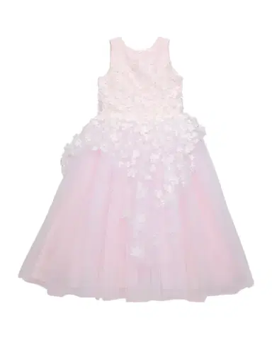 White Label by Zoe Girl's Lauren 3D Flower Embellished Tulle Dress, Size 2-12 | Thumbnail 1 White Label by Zoe Girl's Lauren 3D Flower Embellished Tulle Dress, Size 2-12 | Thumbnail 1