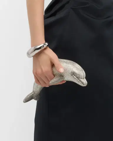 Judith Leiber Couture Dolphin Crystal Minaudiere | Thumbnail 4 Judith Leiber Couture Dolphin Crystal Minaudiere | Thumbnail 4