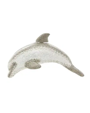 Judith Leiber Couture Dolphin Crystal Minaudiere | Thumbnail 1 Judith Leiber Couture Dolphin Crystal Minaudiere | Thumbnail 1