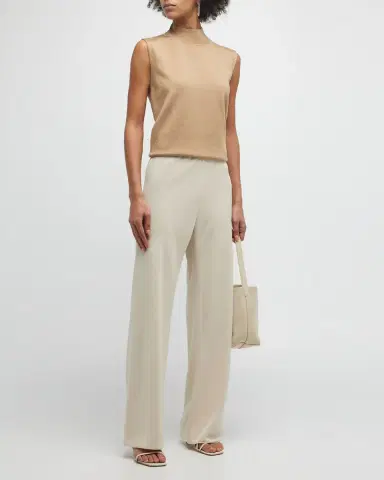 Vince Colette High-Waist Crepe Bias Pants | Thumbnail 3 Vince Colette High-Waist Crepe Bias Pants | Thumbnail 3