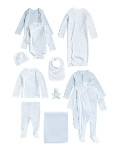Polo Ralph Lauren Boy's 11-Piece Organic Cotton Gift Set, Size Newborn-9M | Thumbnail 1 Polo Ralph Lauren Boy's 11-Piece Organic Cotton Gift Set, Size Newborn-9M | Thumbnail 1