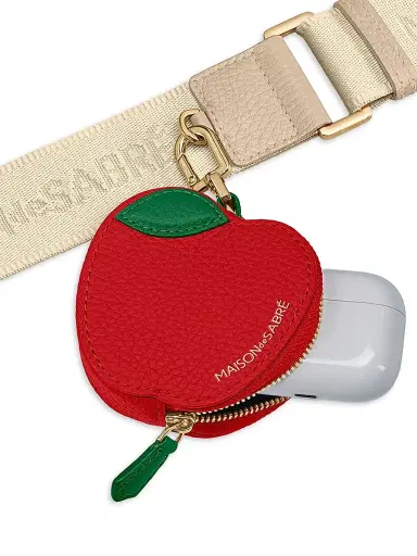 MAISON de SABRÉ Women's The Sabrémoji Fruit Coin Purse - Apple | Thumbnail 2 MAISON de SABRÉ Women's The Sabrémoji Fruit Coin Purse - Apple | Thumbnail 2