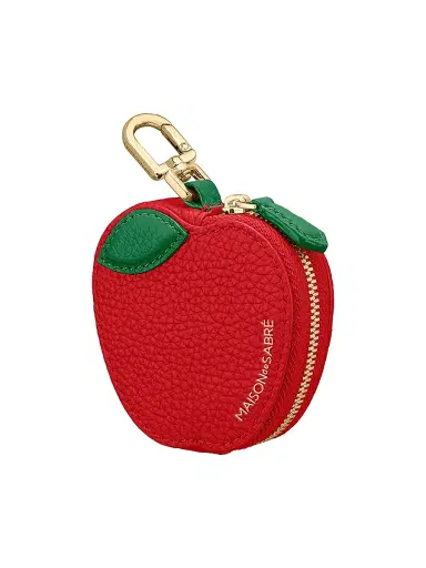 MAISON de SABRÉ Women's The Sabrémoji Fruit Coin Purse - Apple | Thumbnail 3 MAISON de SABRÉ Women's The Sabrémoji Fruit Coin Purse - Apple | Thumbnail 3