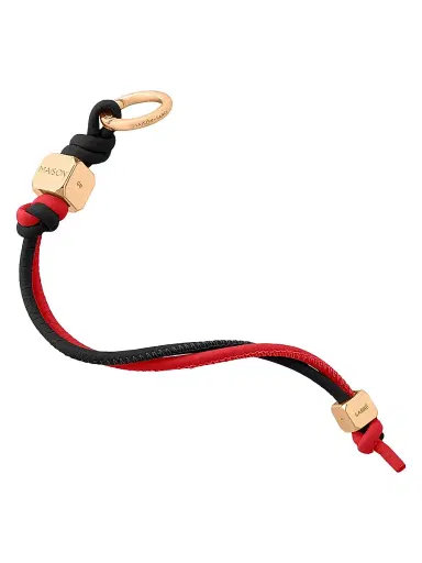 MAISON de SABRÉ Women's Leather Wristlet Charm - Rouge Noir | Thumbnail 1 MAISON de SABRÉ Women's Leather Wristlet Charm - Rouge Noir | Thumbnail 1